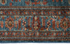 5x7 Blue and Blue Kazak Tribal Rug