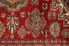 5x7 Red and Red Kazak Tribal Rug