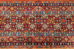 4x6 Red and Multicolor Tribal Rug