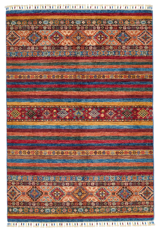 3x5 Multicolor and Multicolor Tribal Rug
