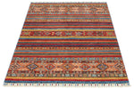 3x5 Multicolor and Multicolor Tribal Rug