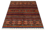 3x5 Multicolor and Multicolor Tribal Rug