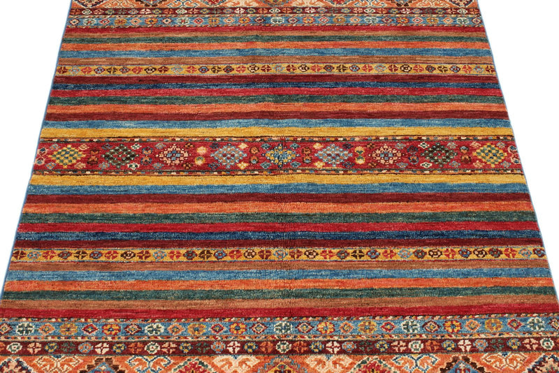 3x5 Multicolor and Multicolor Tribal Rug