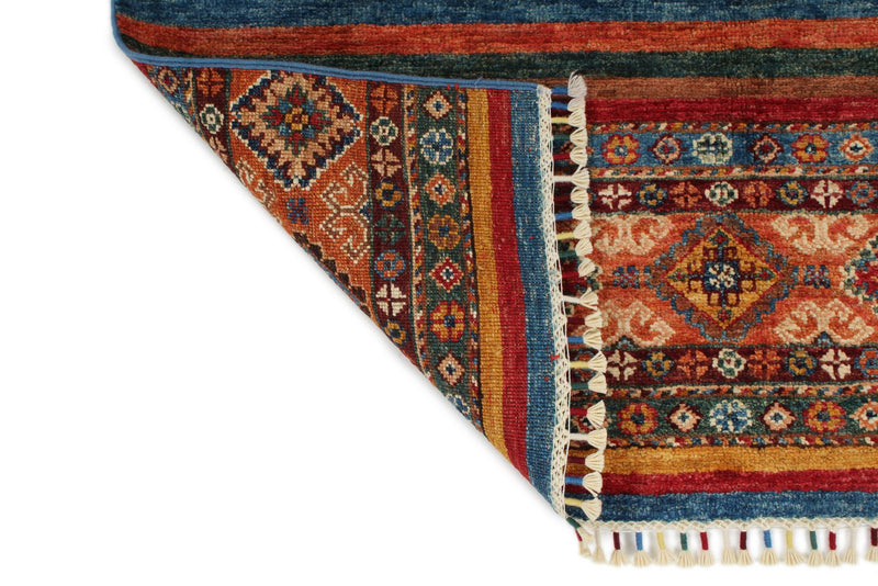3x5 Multicolor and Multicolor Tribal Rug