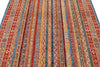 5x7 Multicolor and Blue Turkish Tribal Rug