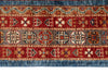 5x7 Multicolor and Blue Turkish Tribal Rug