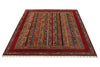 5x7 Red and Multicolor Turkish Tribal Rug