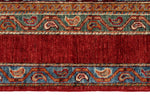 5x7 Red and Multicolor Turkish Tribal Rug