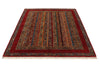 5x7 Red and Multicolor Turkish Tribal Rug