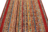 5x7 Red and Multicolor Turkish Tribal Rug