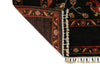 6x8 Dark Brown and Multicolor Turkish Tribal Rug