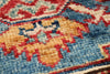3x25 Ivory and Red Kazak Tribal Runner
