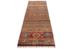 3x10 Red and Multicolor Tribal Runner