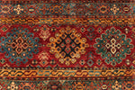 3x10 Red and Multicolor Tribal Runner