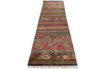 3x12 Blue and Multicolor Tribal Runner