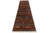 3x12 Blue and Multicolor Tribal Runner