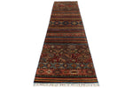 3x12 Blue and Multicolor Tribal Runner