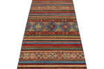 3x12 Blue and Multicolor Tribal Runner