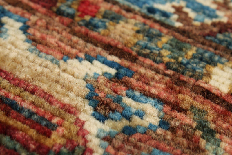 3x12 Blue and Multicolor Tribal Runner
