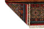 3x5 Multicolor and Red Tribal Rug