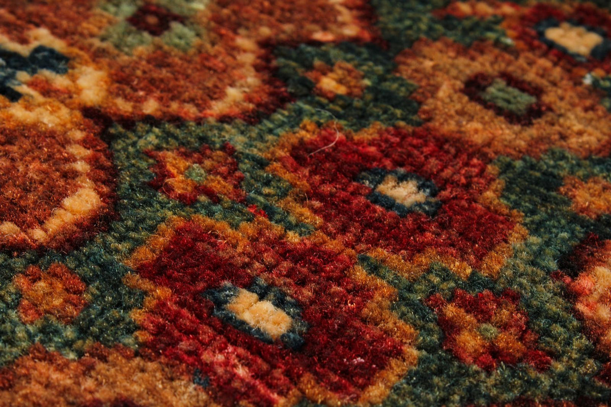 3x9 Blue and Beige Turkish Tribal Runner