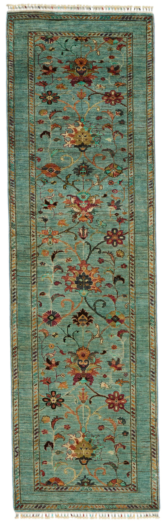 3x9 Blue Turkish Tribal Runner
