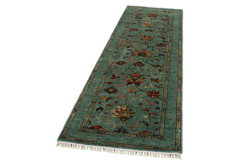 3x9 Blue Turkish Tribal Runner