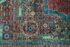 7x10 Green and Blue Turkish Tribal Rug