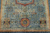 5x7 Gray and Navy Turkish Tribal Rug