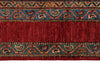 7x10 Multicolor and Red Turkish Tribal Rug