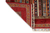 6x8 Multicolor and Red Turkish Tribal Rug