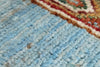 4x6 Multicolor and Blue Turkish Tribal Rug