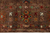 5x7 Brown and Dark Brown Turkish Tribal Rug