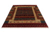 6x8 Multicolor and Red Turkish Tribal Rug
