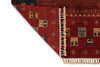 6x8 Multicolor and Red Turkish Tribal Rug