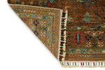 6x8 Mustard and Multicolor Turkish Tribal Rug