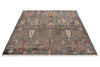 5x7 Gray and Multicolor Turkish Tribal Rug