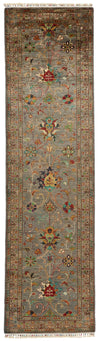 3x10 Brown and Multicolor Turkish Tribal Runner