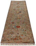 3x10 Brown and Multicolor Turkish Tribal Runner