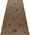 3x10 Brown and Multicolor Turkish Tribal Runner