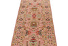 3x9 Pink and Multicolor Turkish Tribal Runner