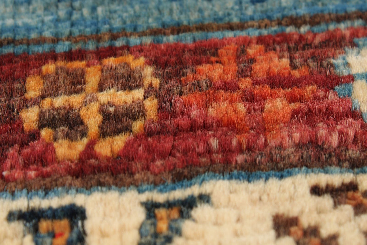 3x10 Red and Multicolor Tribal Runner