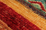 3x10 Red and Multicolor Tribal Runner