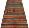 3x10 Multicolor and Red Tribal Rug