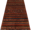 3x10 Multicolor and Red Tribal Rug