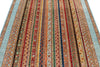 5x7 Multicolor and Blue Turkish Tribal Rug