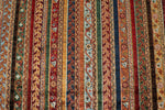 5x7 Multicolor and Blue Turkish Tribal Rug