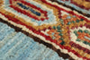 5x7 Multicolor and Blue Turkish Tribal Rug