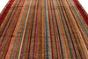 8x10 Multicolor and Red Turkish Tribal Rug