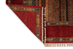 8x10 Multicolor and Red Turkish Tribal Rug